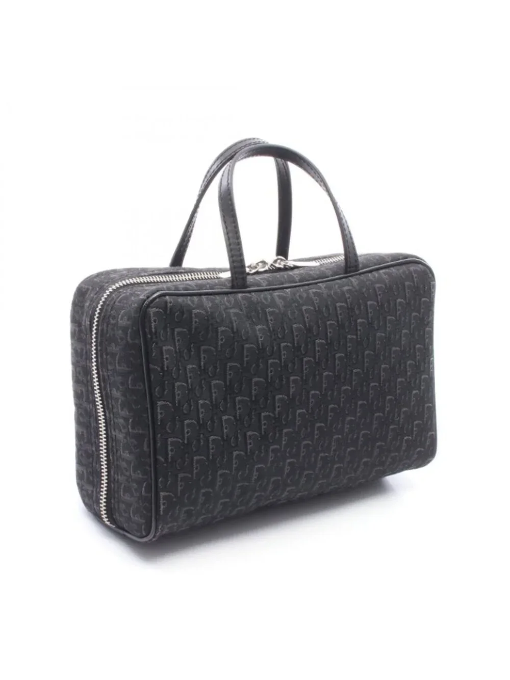 Dior Handbag Street Chic Trotter Black Canvas Leather - Picture 2 of 9